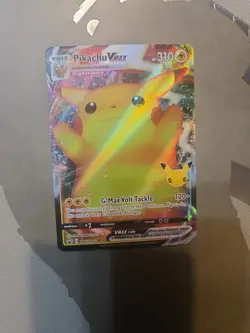 Pokemon Pikachu VMAX SWSH062 Celebrations Full Art Black Star Promo Card NM - Image 1