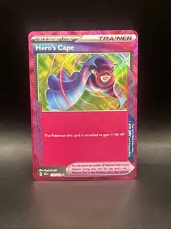 Hero's Cape 152/162 ACE SPEC Temporal Forces Pokemon TCG Card - Image 1