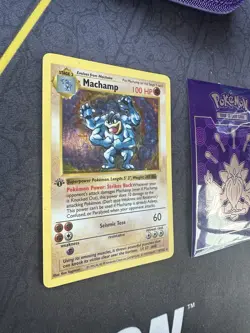 Pokemon Card Machamp 8/102 Holo Rare 1st Edition Shadowless 164💎NM💎 - Image 2
