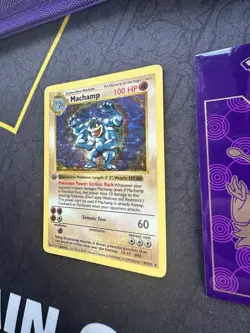 Pokemon Card Machamp 8/102 Holo Rare 1st Edition Shadowless 164💎NM💎 - Image 3