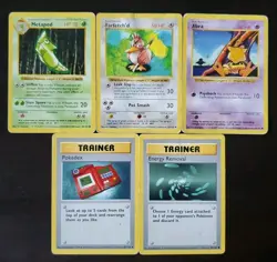 Pokemon Base Set Shadowless 5 Card Lot - Image 1