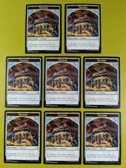 8 Treasure Token #010 Ixalan Magic the Gathering MTG 8 - Image 1