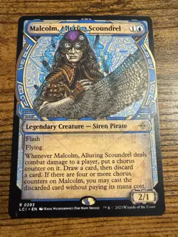 MTG Magic The Gathering SHOWCASE Malcolm Alluring Scoundrel - Image 1