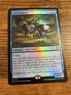 MTG Magic The Gathering FOIL Mockingbird - Image 1