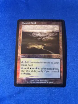 FOIL TAINTED FIELD MP Torment Original mtg Magic fast shipping - Image 1
