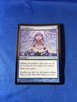 FOIL THOUGHTCAST LP- Mirrodin Original mtg Magic fast shipping - Image 1