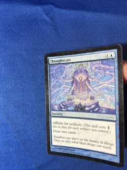 FOIL THOUGHTCAST LP- Mirrodin Original mtg Magic fast shipping - Image 3