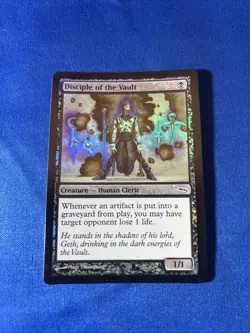 FOIL DISCIPLE OF THE VAULT LP Mirrodin Original mtg Magic fast shipping - Image 1
