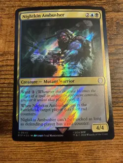 MTG Magic The Gathering SURGE FOIL Nightkin Ambusher - Image 1