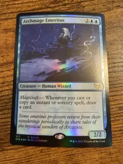 MTG Magic The Gathering FOIL Archmage Emeritus - Image 1