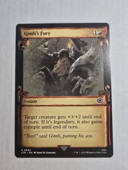 Gimli's Fury (Showcase Scrolls) Universes Beyond: the Lord of the Rings Regular - Image 1