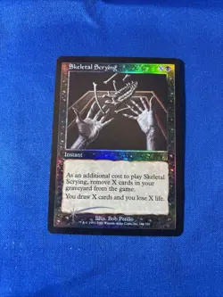 FOIL SKELETAL SCRYING LP+ Odyssey Original mtg Magic fast shipping - Image 1