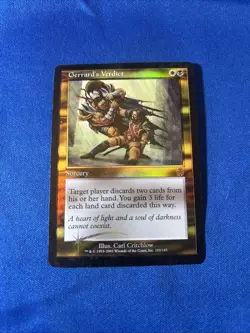 FOIL GERRARD’S VERDICT LP Apocalypse Original mtg Magic fast shipping - Image 1
