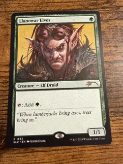 MTG Magic The Gathering SECRET LAIR Llanowar Elves - Image 1