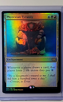 MTG Magic The Gathering 2X2 Double Masters 2022 Foil #262 Phyrexian Tyranny LP - Image 1