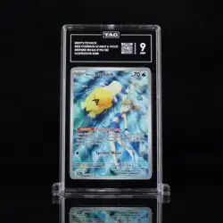 2025 POKEMON DESTINED RIVALS ILLUSTRATION RARE #193 MISTY'S PSYDUCK TAG MINT 9 - Image 1