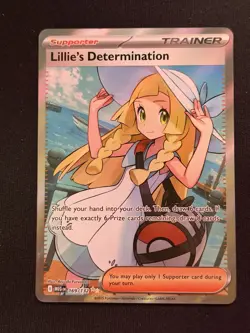 Pokemon TCG Lillie's Determination 169/132 Ultra Rare Holo Me01: Mega Evolution - Image 1