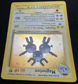 Magneton 9/130 Base Set 2 Holo Rare WOTC Pokemon Card - MP w/ 💫 SWIRL - Image 4