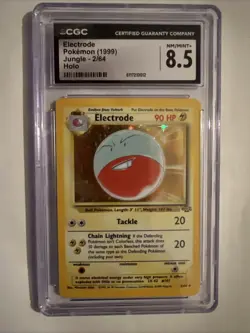 CGC 8.5 ELECTRODE 2/64 HOLO JUNGLE POKEMON NM/MINT - Image 1