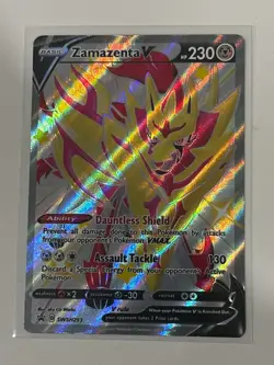 Zamazenta V - SWSH293 - Pokemon Sword & Shield Promo Ultra Rare Holo Card NM - Image 1