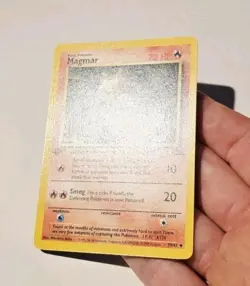 Pokemon Magmar 39/62 Fossil Regular First Edition Pokemon Card LP - Image 3
