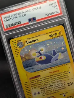 Pokemon TCG - Lanturn H15/H32 2002 Aquapolis Holo Ultra Rare PSA 7 NM - Image 1
