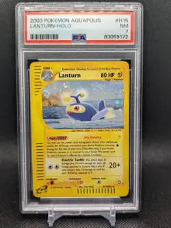 Pokemon TCG - Lanturn H15/H32 2002 Aquapolis Holo Ultra Rare PSA 7 NM - Image 2