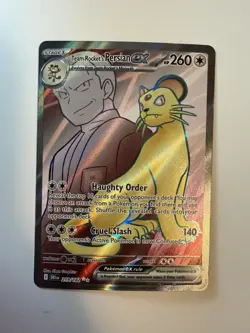 Pokemon TCG Team Rockets Persian EX Full Art 219/182 Destined Rivals Ultra Rare - Image 1