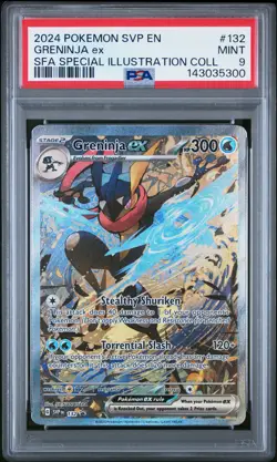 2024 POKEMON SHROUDED FABLE SPECIAL ILLUSTRATION COLLECTION #132 GRENINJA EX PSA - Image 1