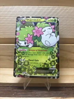 Shaymin EX Pokemon TCG XY Black Star Promo Full Art – Near Mint Free Shipping - Image 1