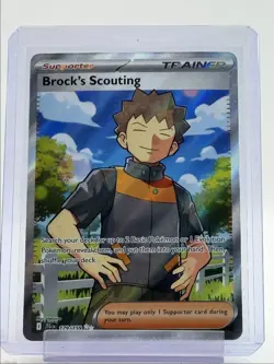 BROCK'S SCOUTING 2025 POKEMON JOURNEY TOGETHER ULTRA RARE 179/159 Q4094 - Image 1