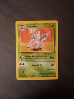 Nidorino 37/102 - Common 1999 English Base Set Pokemon Card - Image 4