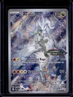 2025 Pokemon Journey Together N's Reshiram Promo Cards #167/159 - Image 1