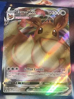Pokemon Card TCG - Eevee VMAX SWSH087 Black Star Promo Shining Fates Near Mint - Image 1