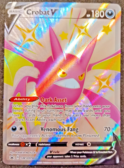 2021 Pokemon Sword & Shield Promo Cards Crobat V SWSH098 Holo - Image 1