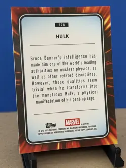 Hulk - 128 Base Card - 2025 Topps Chrome - Marvel - Image 2
