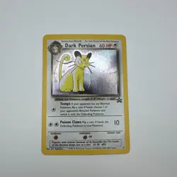 Pokemon Card - Dark Persian 17 Holo WOTC Black Star Promo DMG - Image 1