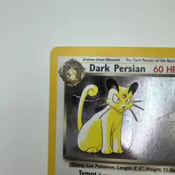 Pokemon Card - Dark Persian 17 Holo WOTC Black Star Promo DMG - Image 3