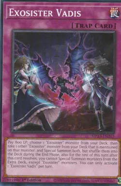 3 X YUGIOH CARD EXOSISTER VADIS MP23-EN144 1ST EDITION - Image 1