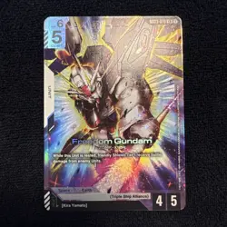 Freedom Gundam LR GD03-070 Gundam TCG Card Foil Steel Requiem English - Image 1