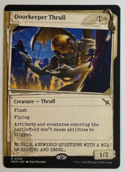 MTG Murders at Karlov Manor SHOWCASE R Doorkeeper Thrull #0338 - Image 1