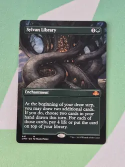 Sylvan Library (Borderless) Dominaria Remastered Regular - Image 1