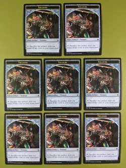 8 Treasure Token (007) Ixalan Magic the Gathering MTG 8 - Image 1
