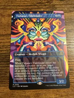 MTG Magic The Gathering BORDERLESS Tishana's Tidebinder - Image 1
