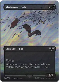 MTG The Lord of the Rings Mirkwood Bats Borderless Foil (Common) - Image 2