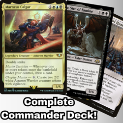 MTG Commander EDH Deck Marneus Calgar 100 Magic Custom Deck Tokens Warhammer 40k - Image 1