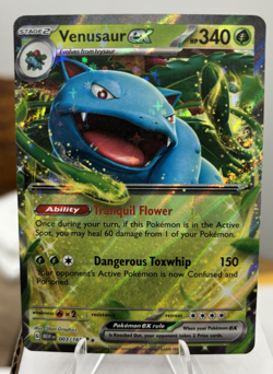 Pokemon Scarlet Violet 151 Venusaur EX 3/165 Double Rare Pack Fresh - Image 1