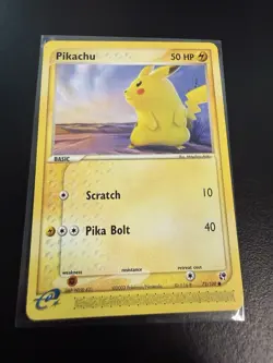 Pokemon TCG Sandstorm Pikachu Card Regular, Common, 72/100, Non-Holo NM+ - Image 1