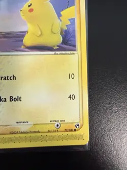 Pokemon TCG Sandstorm Pikachu Card Regular, Common, 72/100, Non-Holo NM+ - Image 5