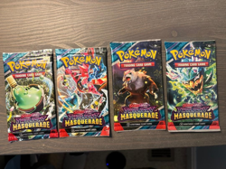 Pokemon TCG S&V Twilight Masquerade Sealed Booster Pack Lot of 4, Art Set - Image 1
